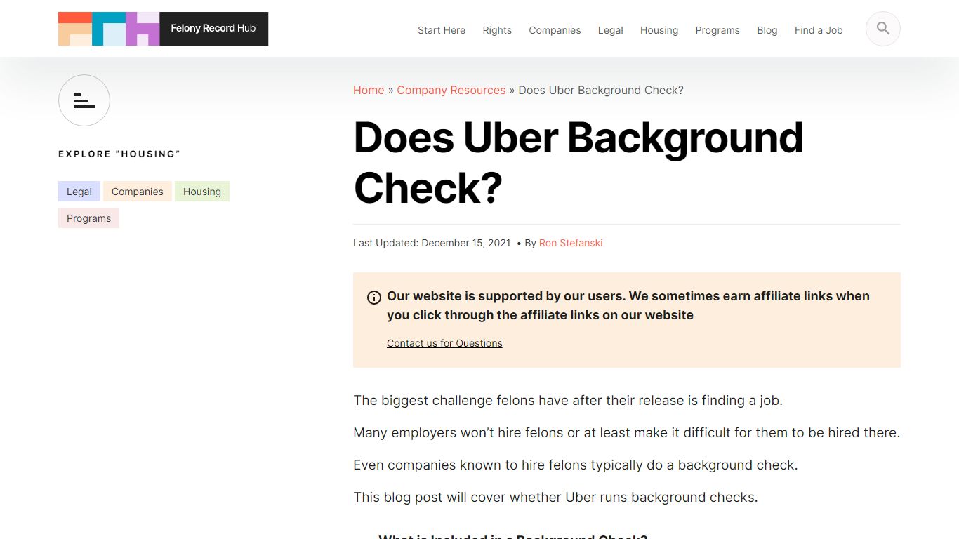Does Uber Background Check? | Felony Record Hub
